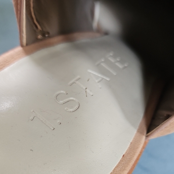1. State Perforated Tan Ankle Booties - Picture 2 of 8